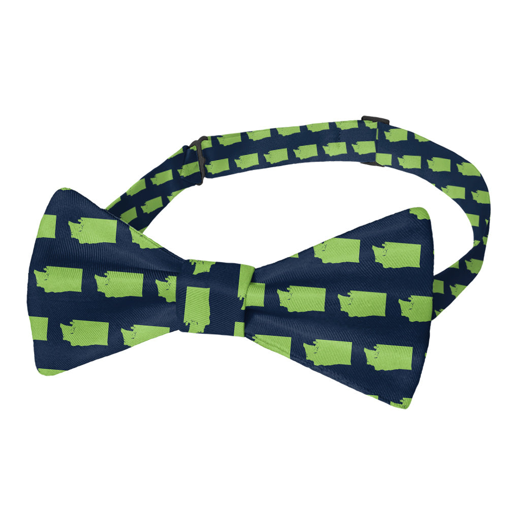 Washington State Outline Bow Tie - Pre-Tied Bow Tie - Knotty Tie Co.