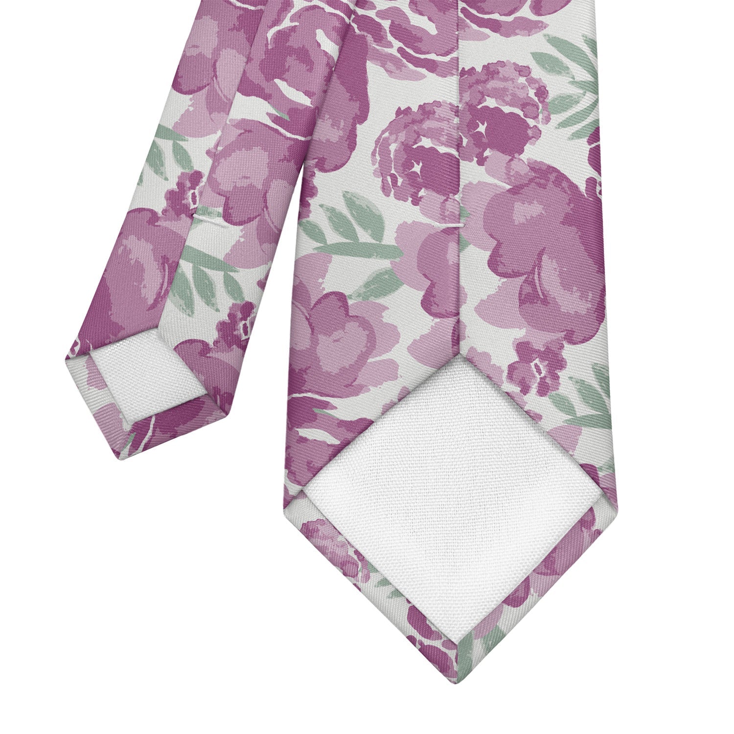 Watercolor Floral Necktie - Tipping - Knotty Tie Co.