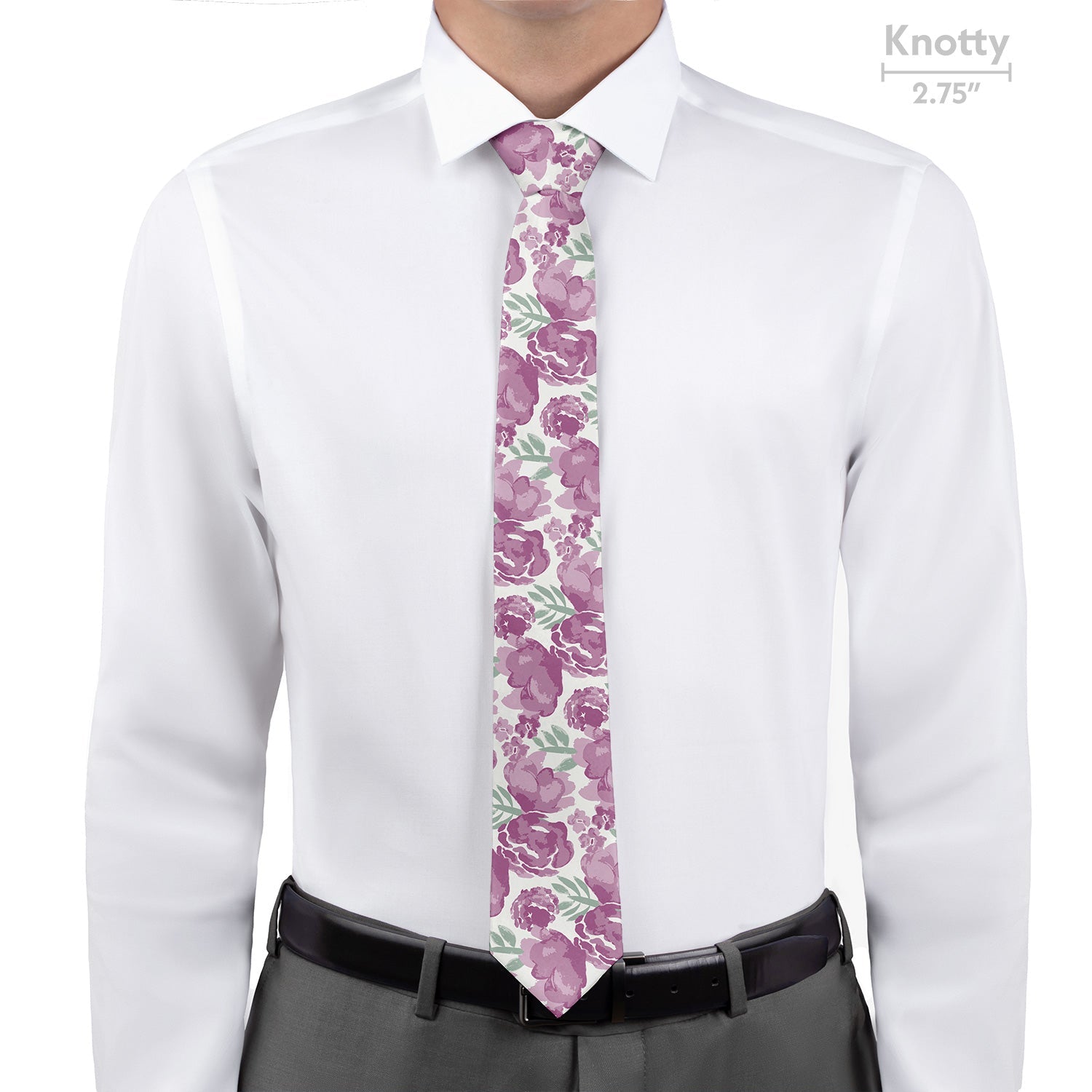 Watercolor Floral Necktie - Knotty - Knotty Tie Co.