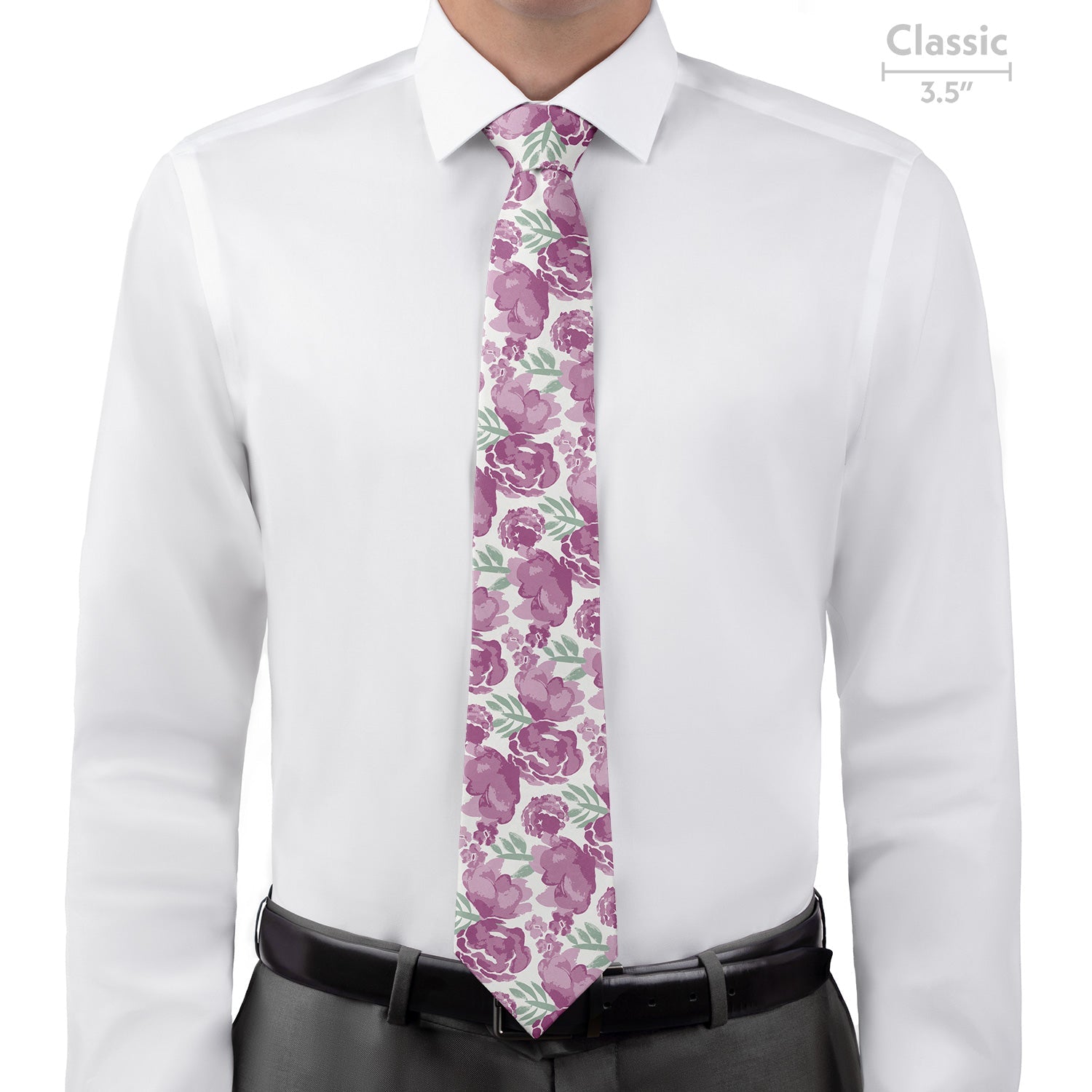 Watercolor Floral Necktie - Classic - Knotty Tie Co.
