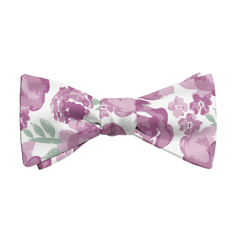 Watercolor Floral Bow Tie - Adult Standard Self-Tie 14-18" -  - Knotty Tie Co.