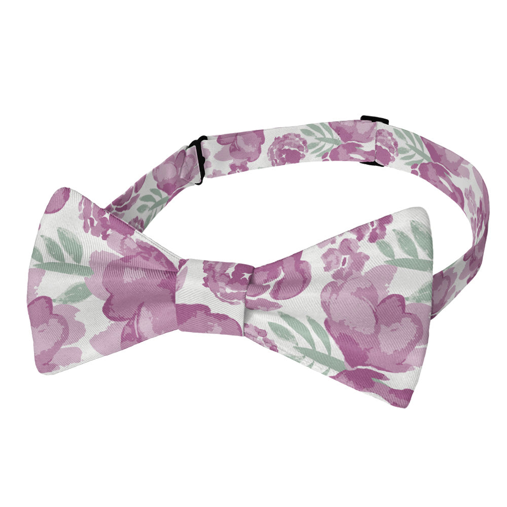 Watercolor Floral Bow Tie - Adult Pre-Tied 12-22" -  - Knotty Tie Co.