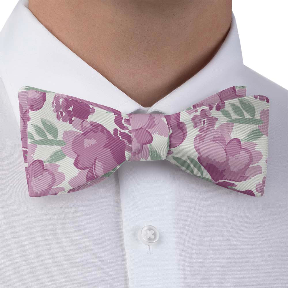 Watercolor Floral Bow Tie - Bow Tie with Dress Shirt - Knotty Tie Co.