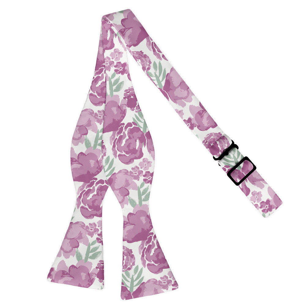 Watercolor Floral Bow Tie - Self Tie Flat - Knotty Tie Co.