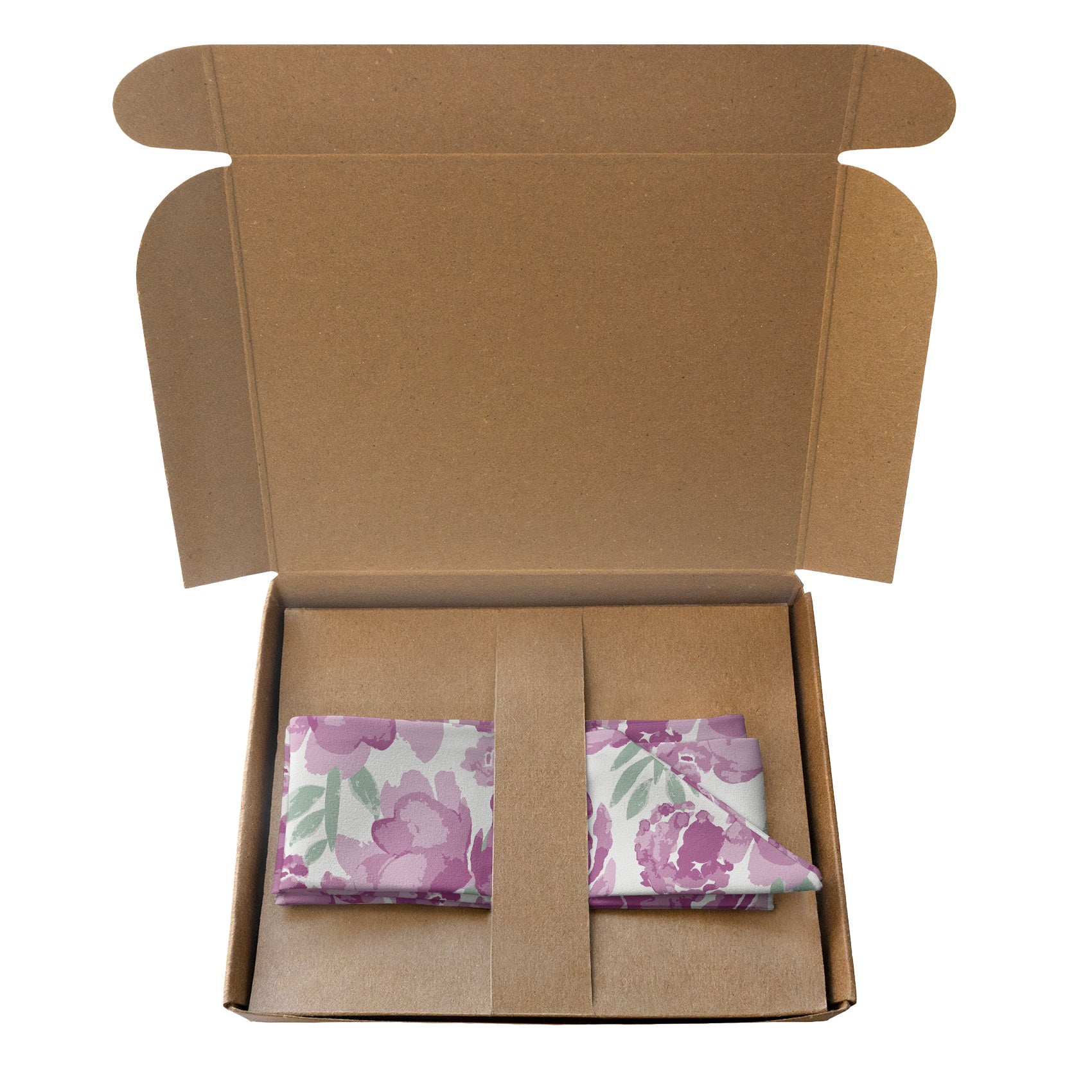 Watercolor Floral Hair Scarf - Packaging - Knotty Tie Co.