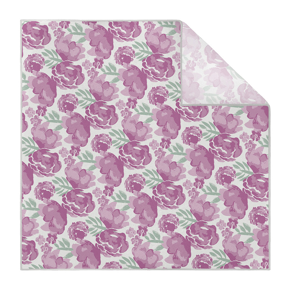 Watercolor Floral Pocket Square - Printed - Knotty Tie Co.