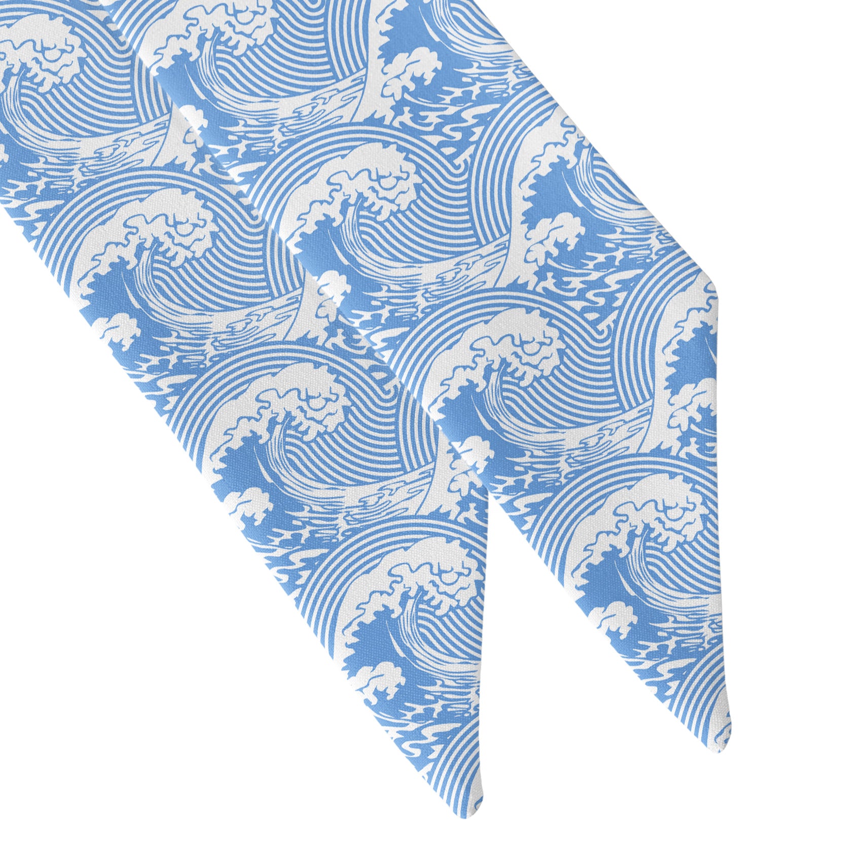 Waves Hair Scarf - Scarf Tapered Ends - Knotty Tie Co.