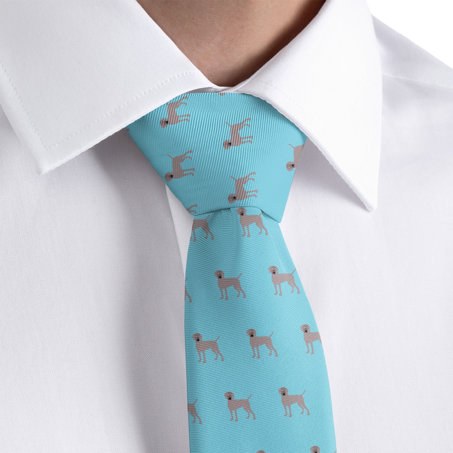 Weimaraner Necktie - Dress Shirt - Knotty Tie Co.