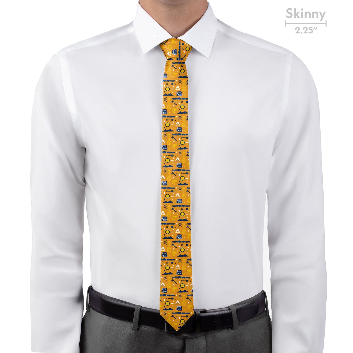 West Virginia State Heritage Necktie - Skinny - Knotty Tie Co.