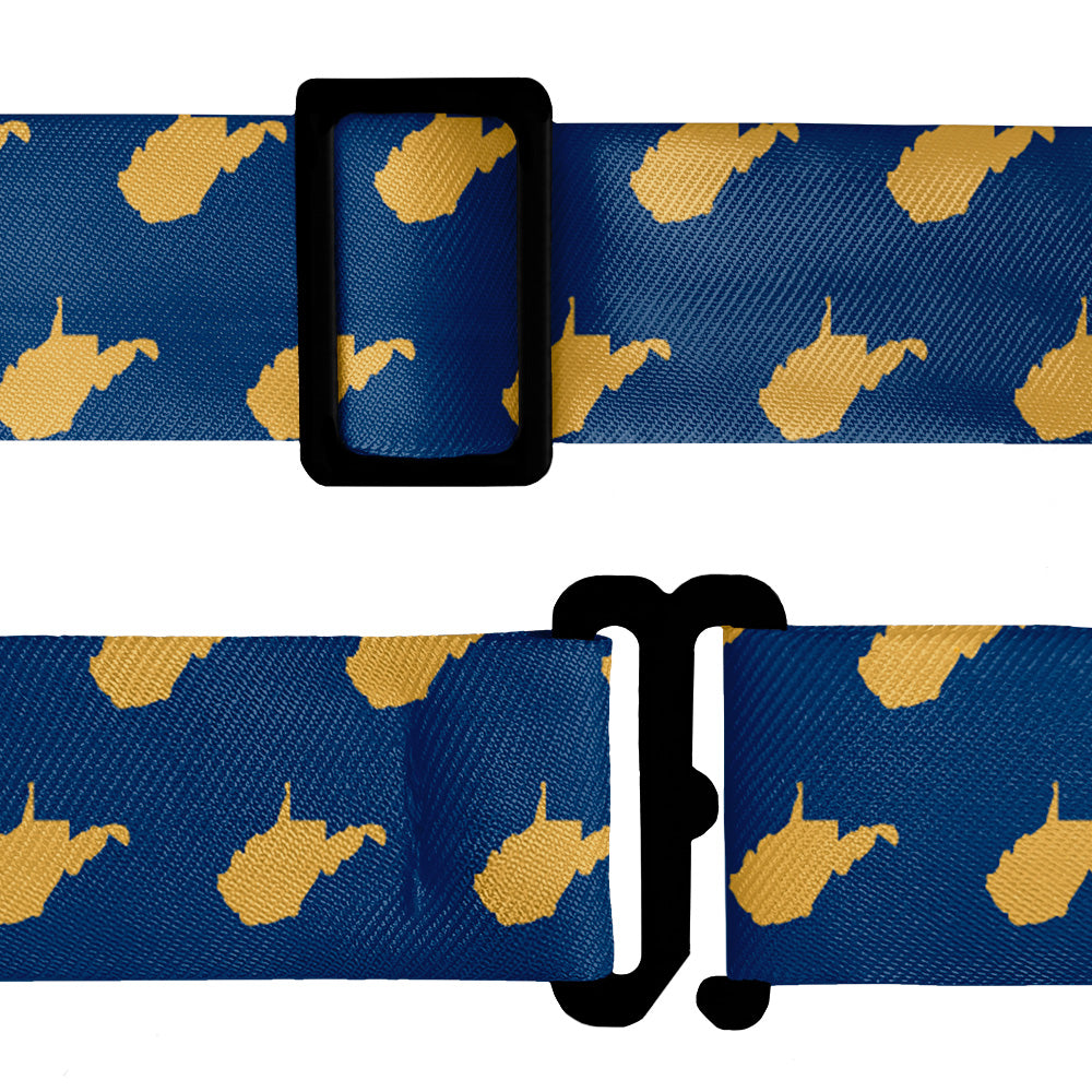 West Virginia State Outline Bow Tie - Bow Tie Hardware - Knotty Tie Co.