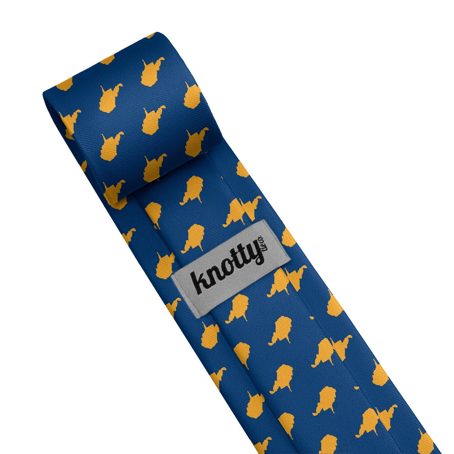 West Virginia State Outline Necktie - Tag - Knotty Tie Co.