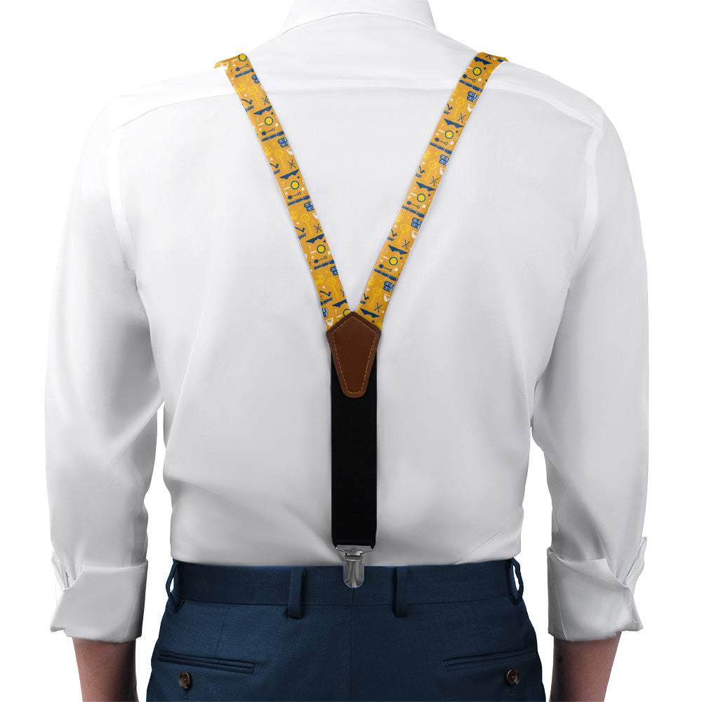 West Virginia State Outline Suspenders - Kraft Gift Box Packaging - Knotty Tie Co.
