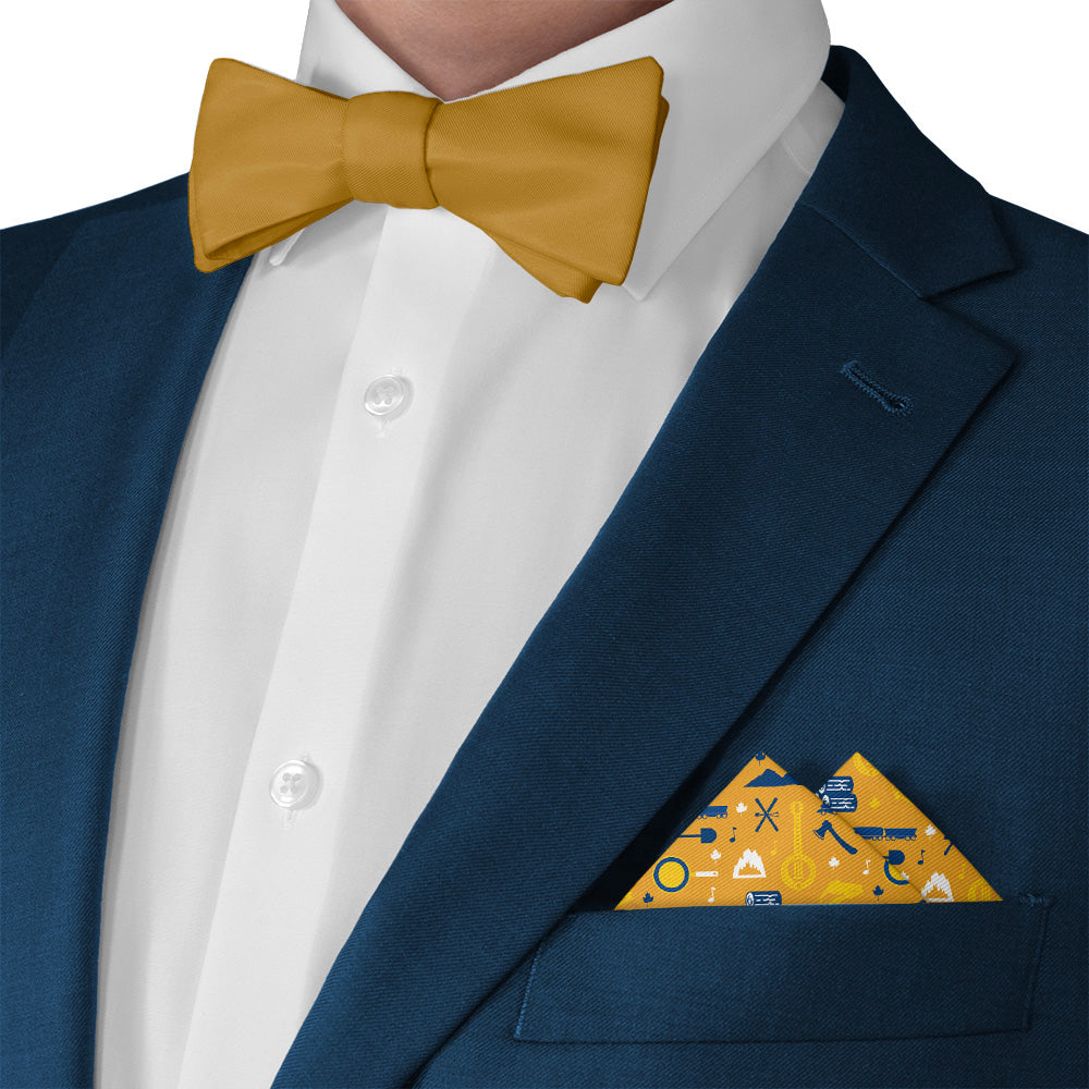 West Virginia State Heritage Pocket Square - Matching Bow Tie - Knotty Tie Co.