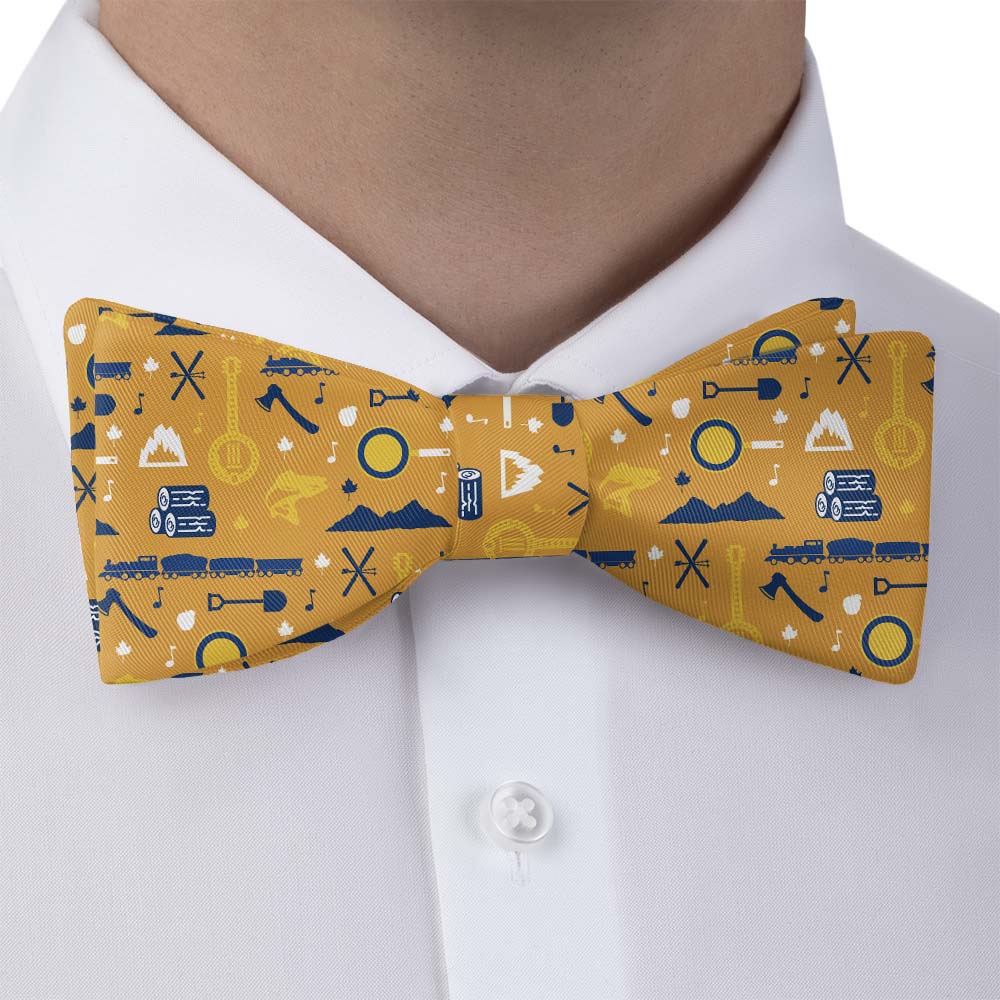 West Virginia State Heritage Bow Tie - Bow Tie with Dress Shirt - Knotty Tie Co.