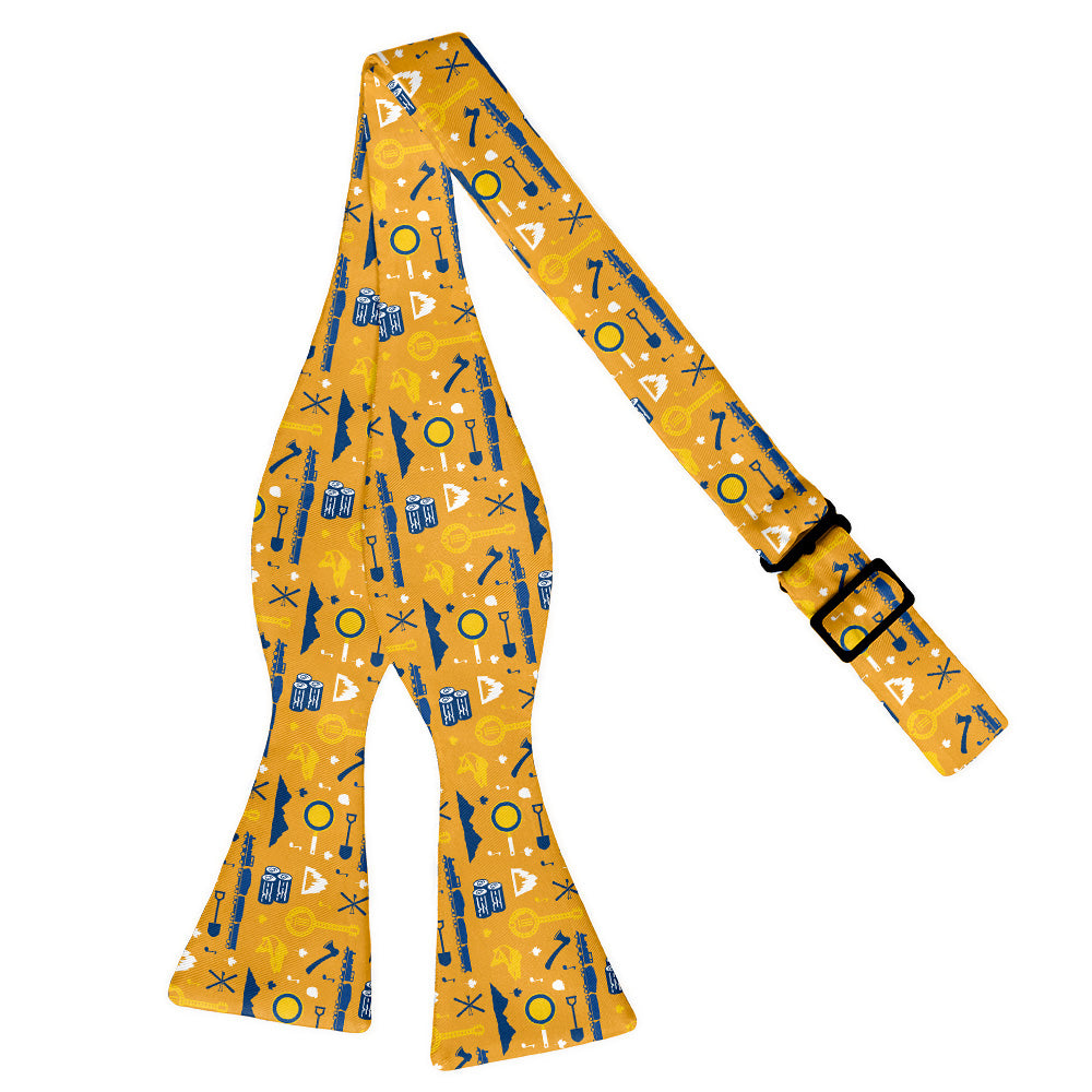 West Virginia State Heritage Bow Tie - Self Tie Flat - Knotty Tie Co.