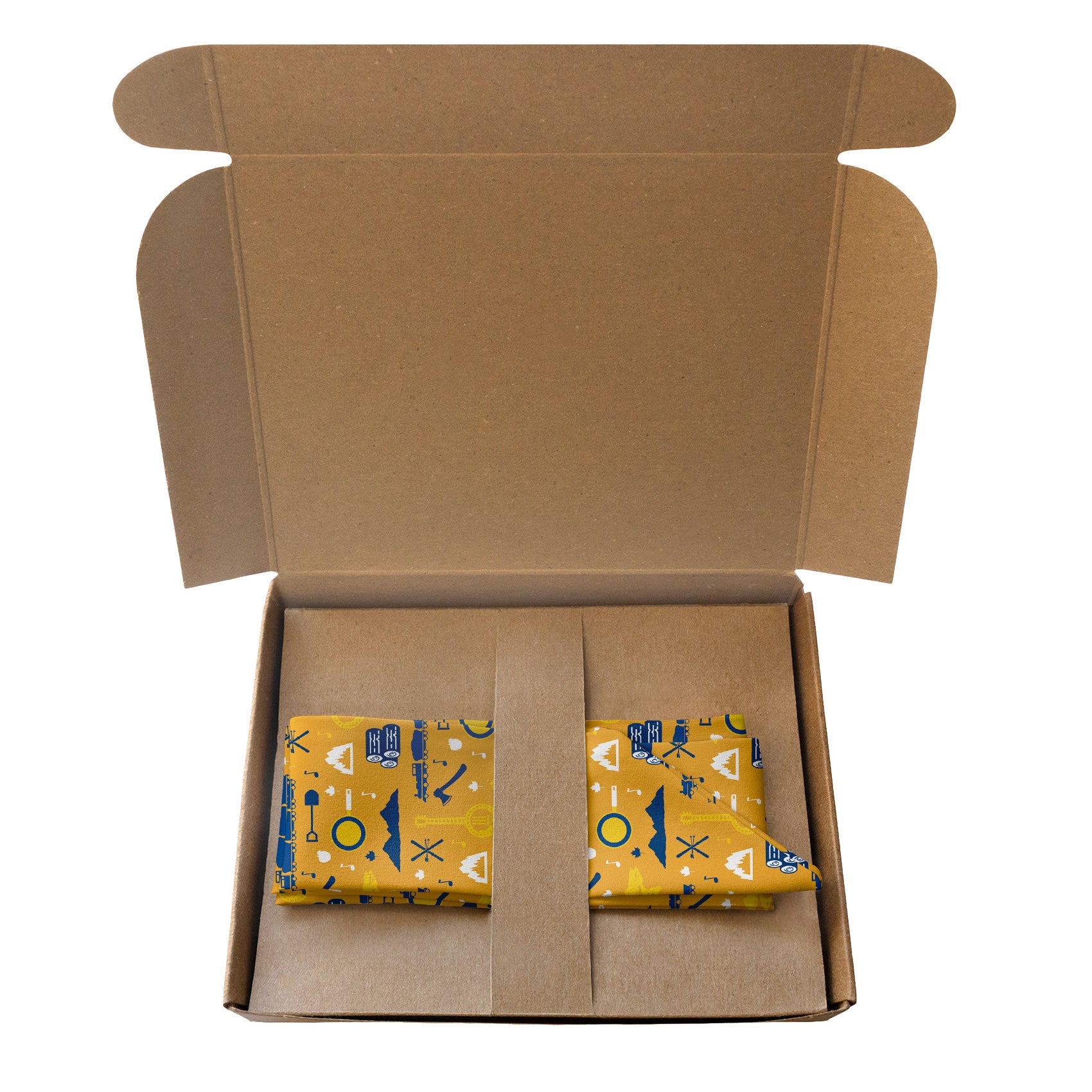 West Virginia State Heritage Hair Scarf - Packaging - Knotty Tie Co.