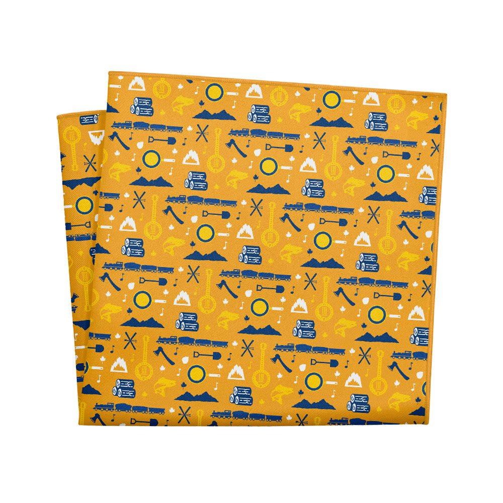 West Virginia State Heritage Pocket Square - 12" Square - Knotty Tie Co.