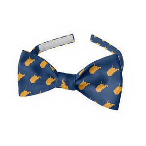 West Virginia State Outline Bow Tie - Kids Pre-Tied 9.5-12.5" -  - Knotty Tie Co.