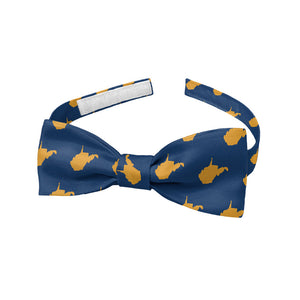 West Virginia State Outline Bow Tie - Baby Pre-Tied 9.5-12.5" -  - Knotty Tie Co.