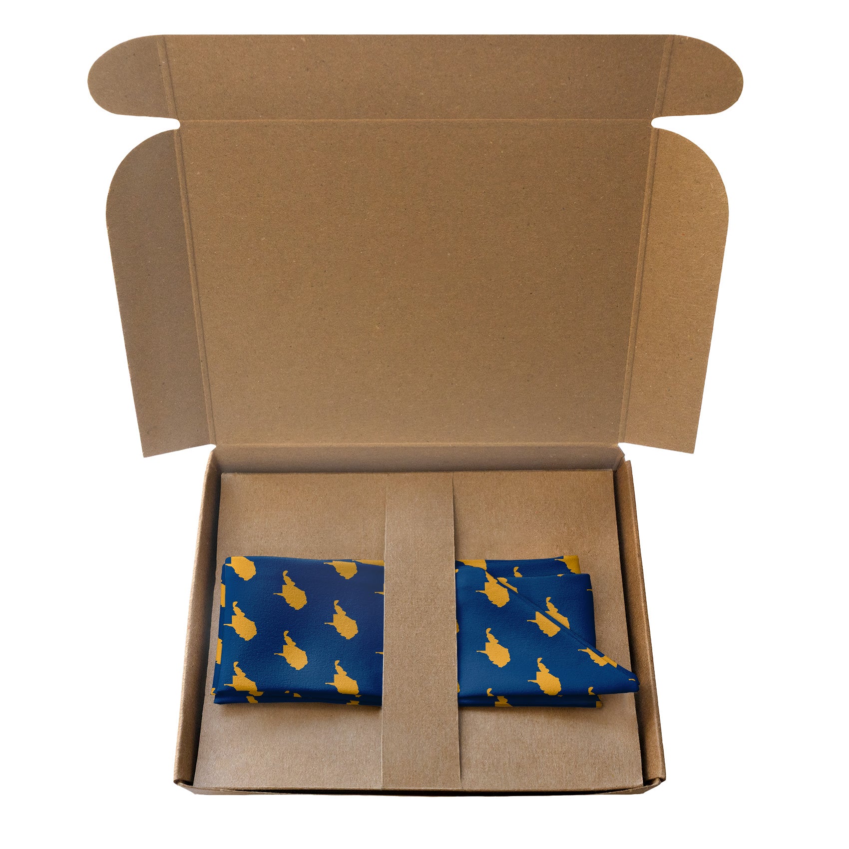 West Virginia State Outline Hair Scarf - Packaging - Knotty Tie Co.
