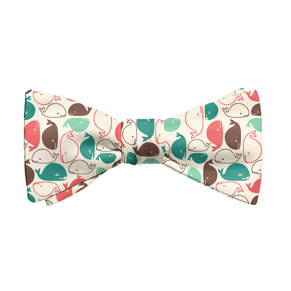 Whales Bow Tie - Adult Standard Self-Tie 14-18" -  - Knotty Tie Co.