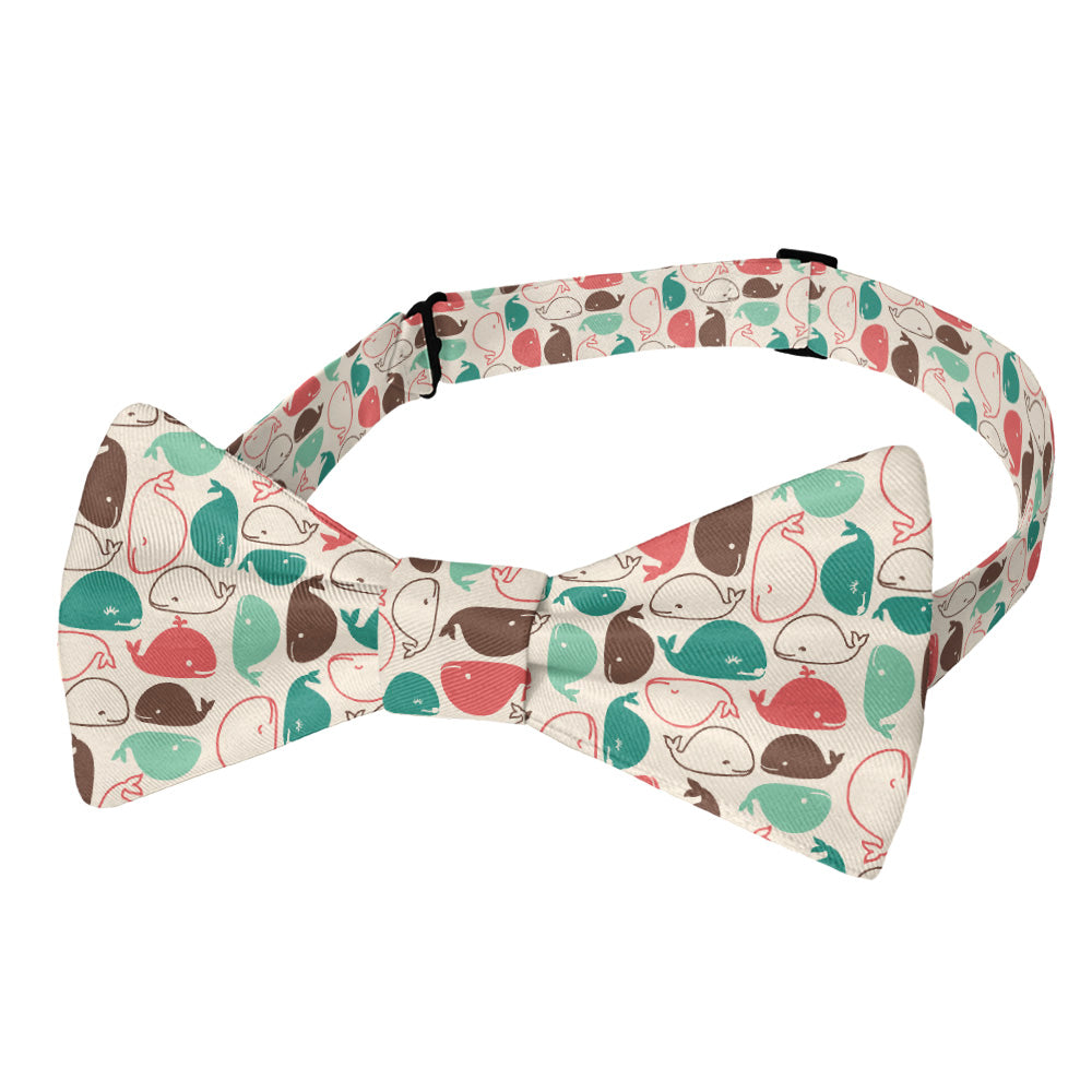 Whales Bow Tie - Adult Pre-Tied 12-22" -  - Knotty Tie Co.