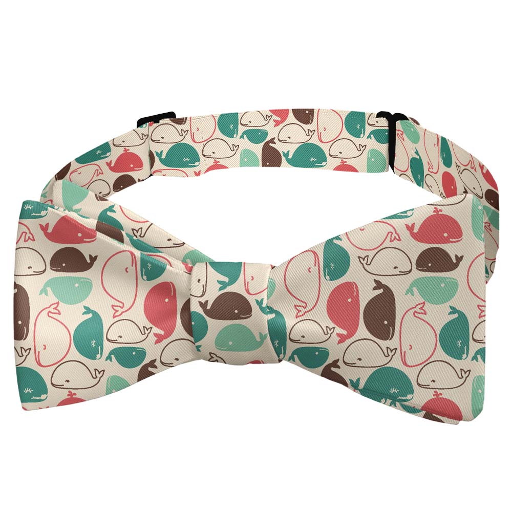 Whales Bow Tie - Self Tie Bow Tie - Knotty Tie Co.