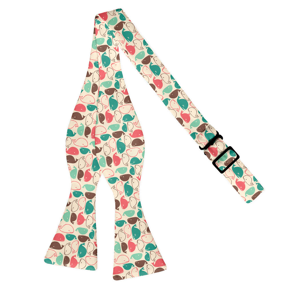 Whales Bow Tie - Self Tie Flat - Knotty Tie Co.
