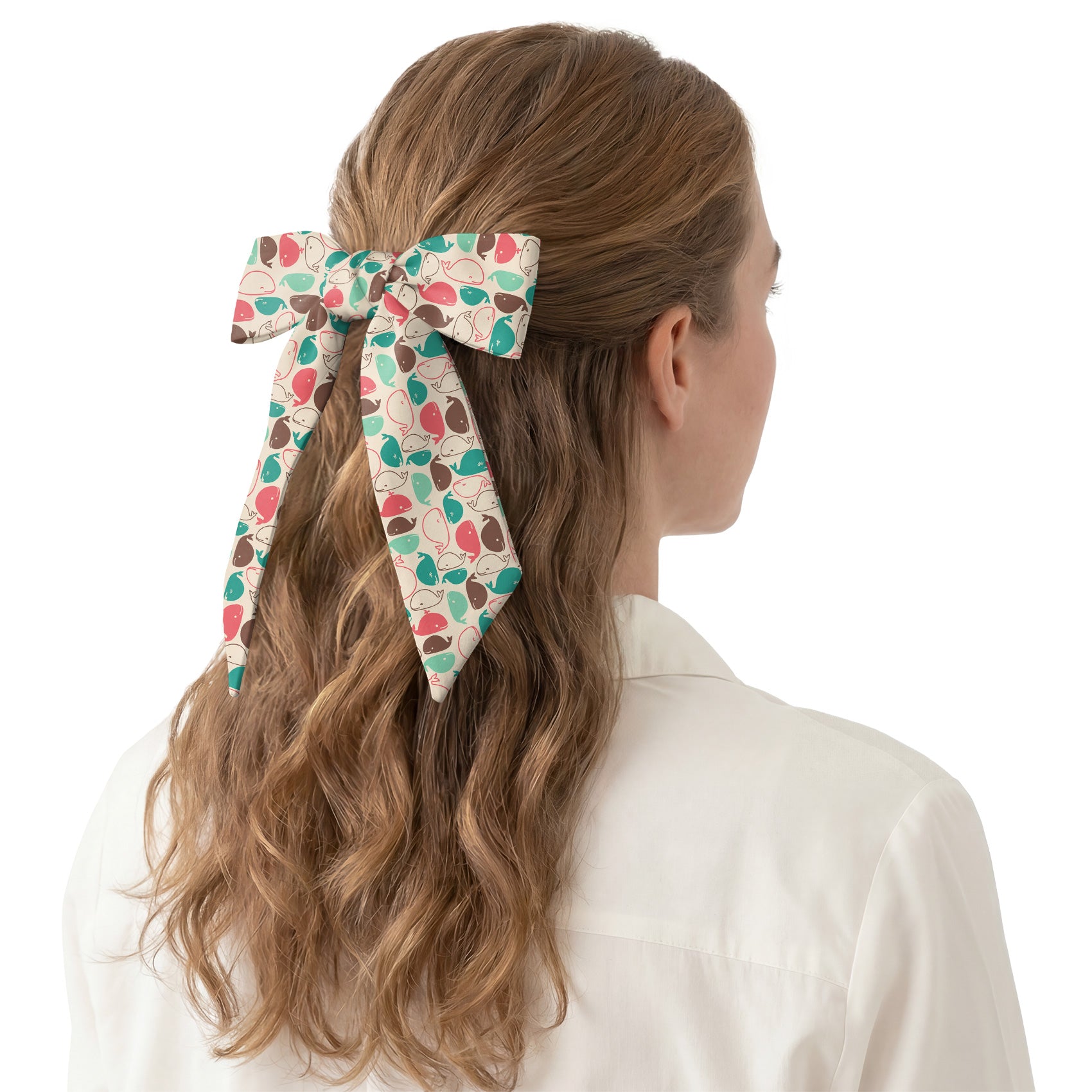Whales Hair Scarf - Hair Scarf - Knotty Tie Co.