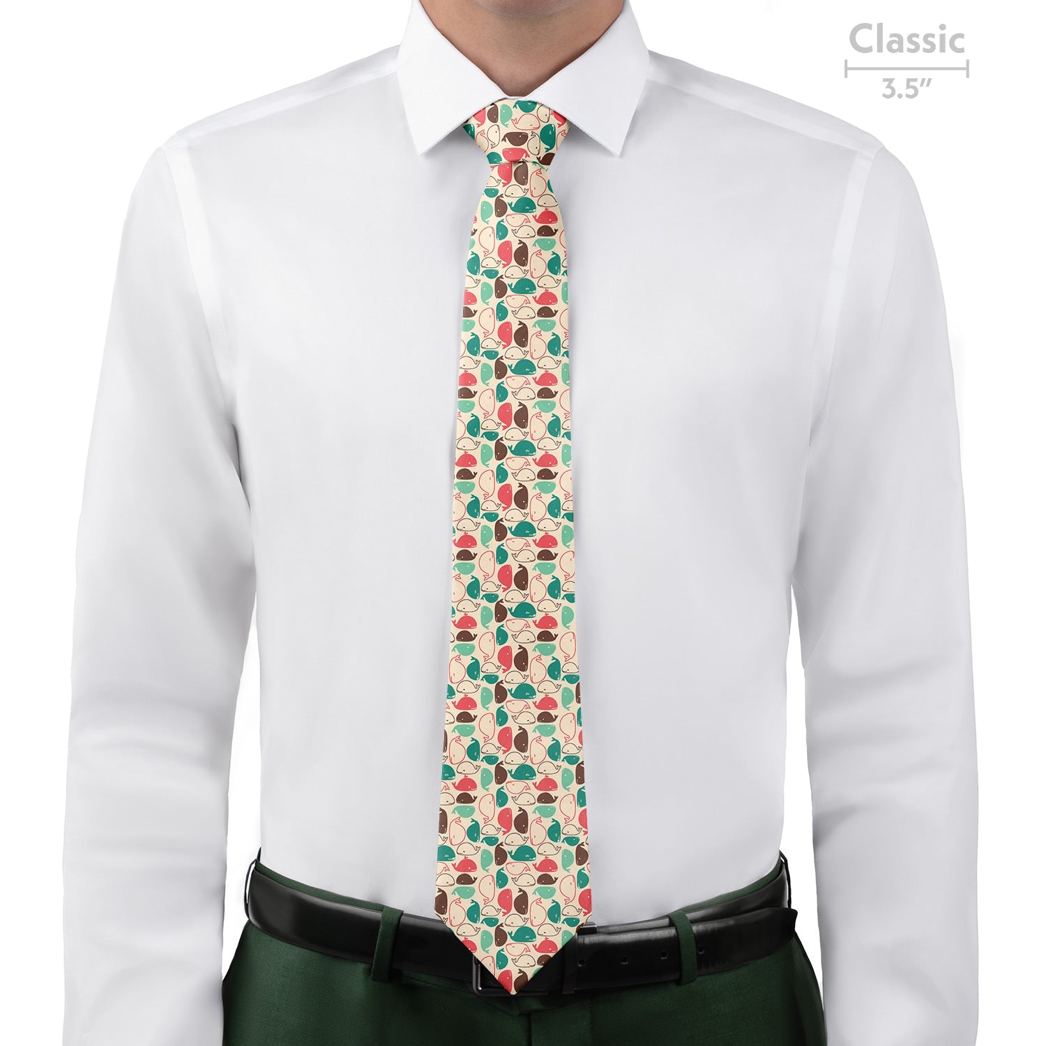 Whales Necktie - Classic - Knotty Tie Co.