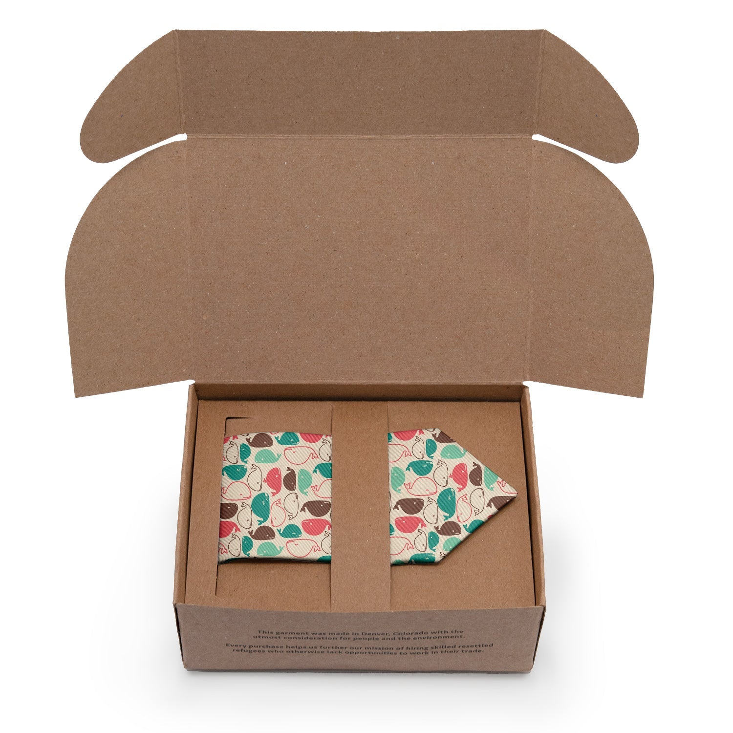 Whales Necktie - Packaging - Knotty Tie Co.