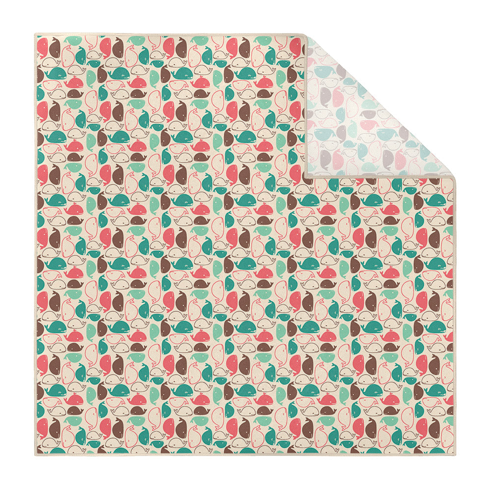 Whales Pocket Square - Printed - Knotty Tie Co.