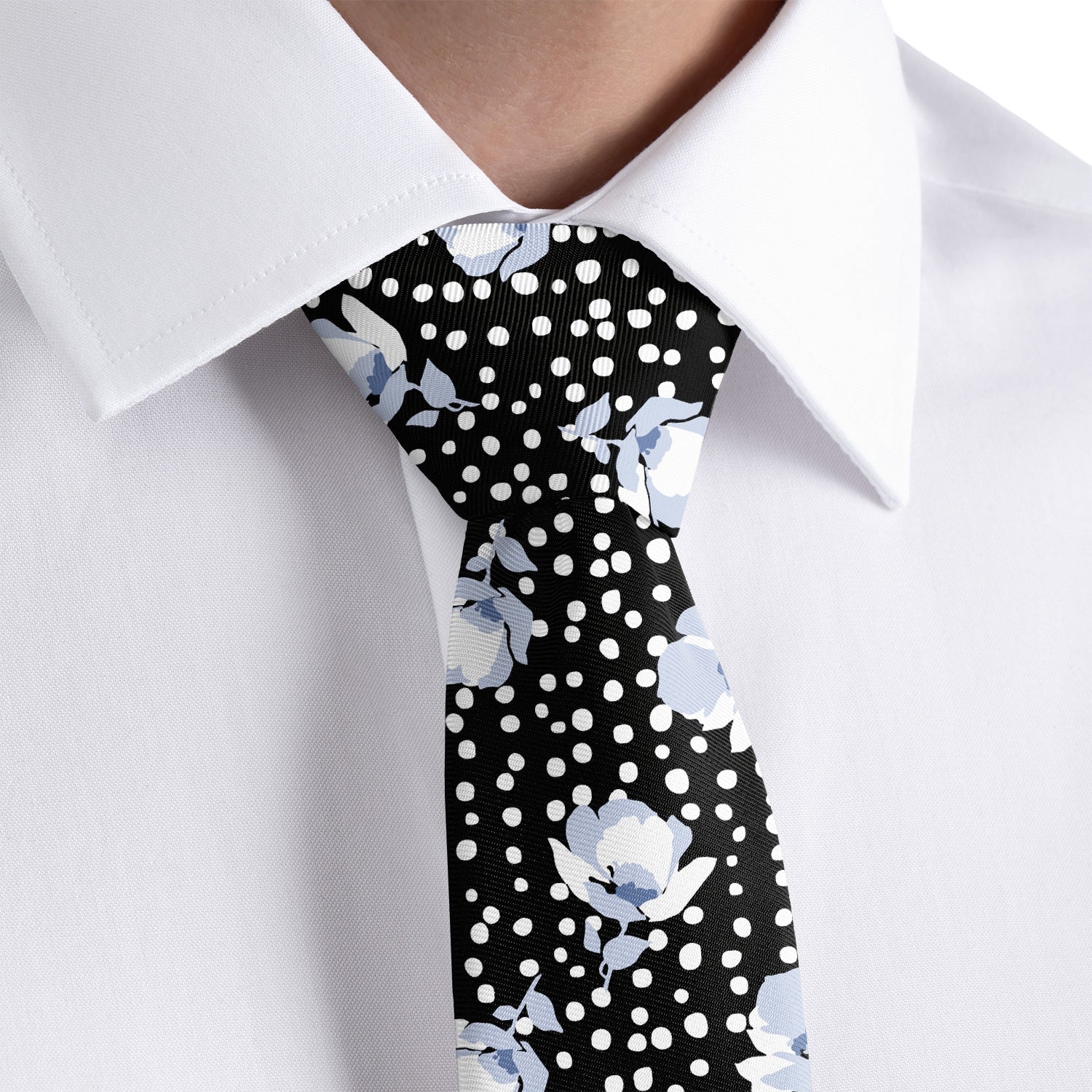 Whitman Floral Necktie - Dress Shirt - Knotty Tie Co.