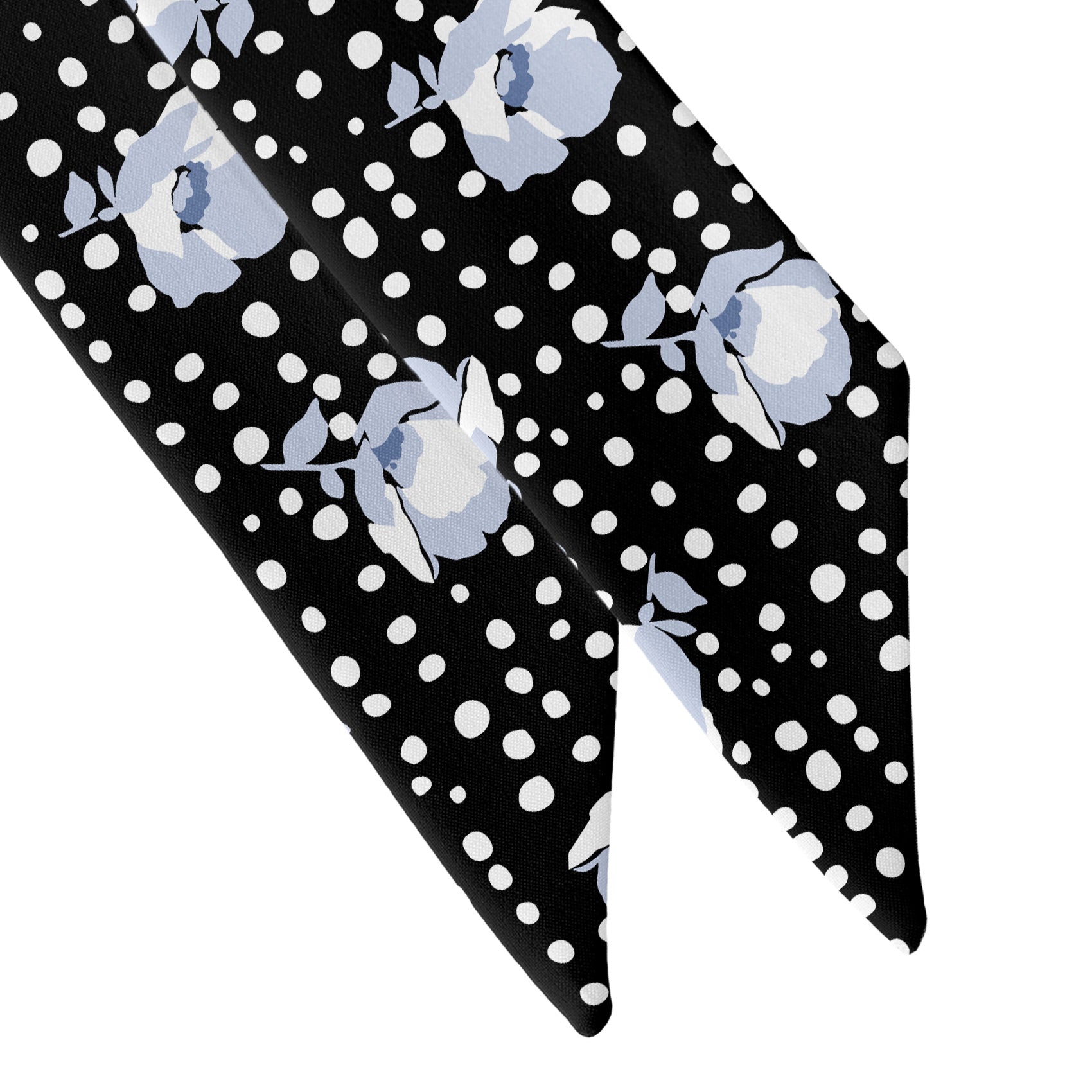 Whitman Floral Hair Scarf - Scarf Tapered Ends - Knotty Tie Co.