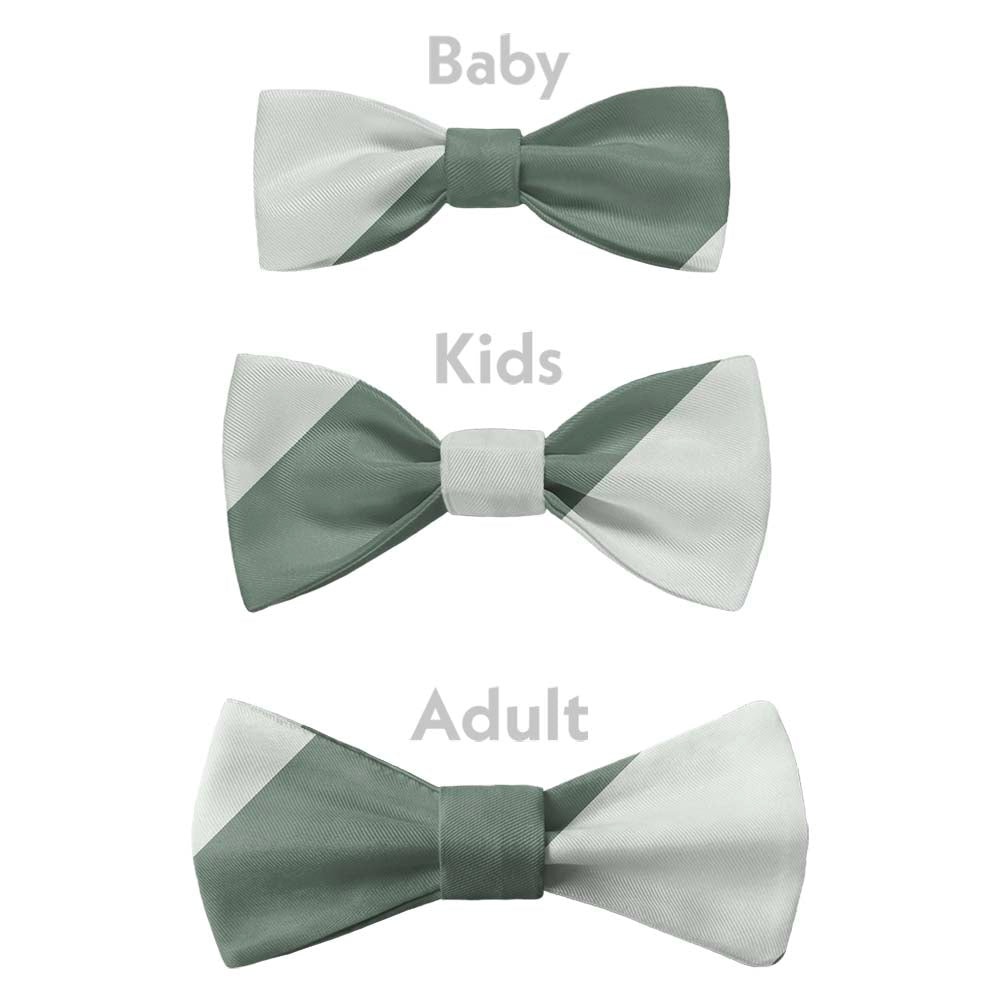 Wide Stripe Bow Tie - Bow Sizes - Knotty Tie Co.