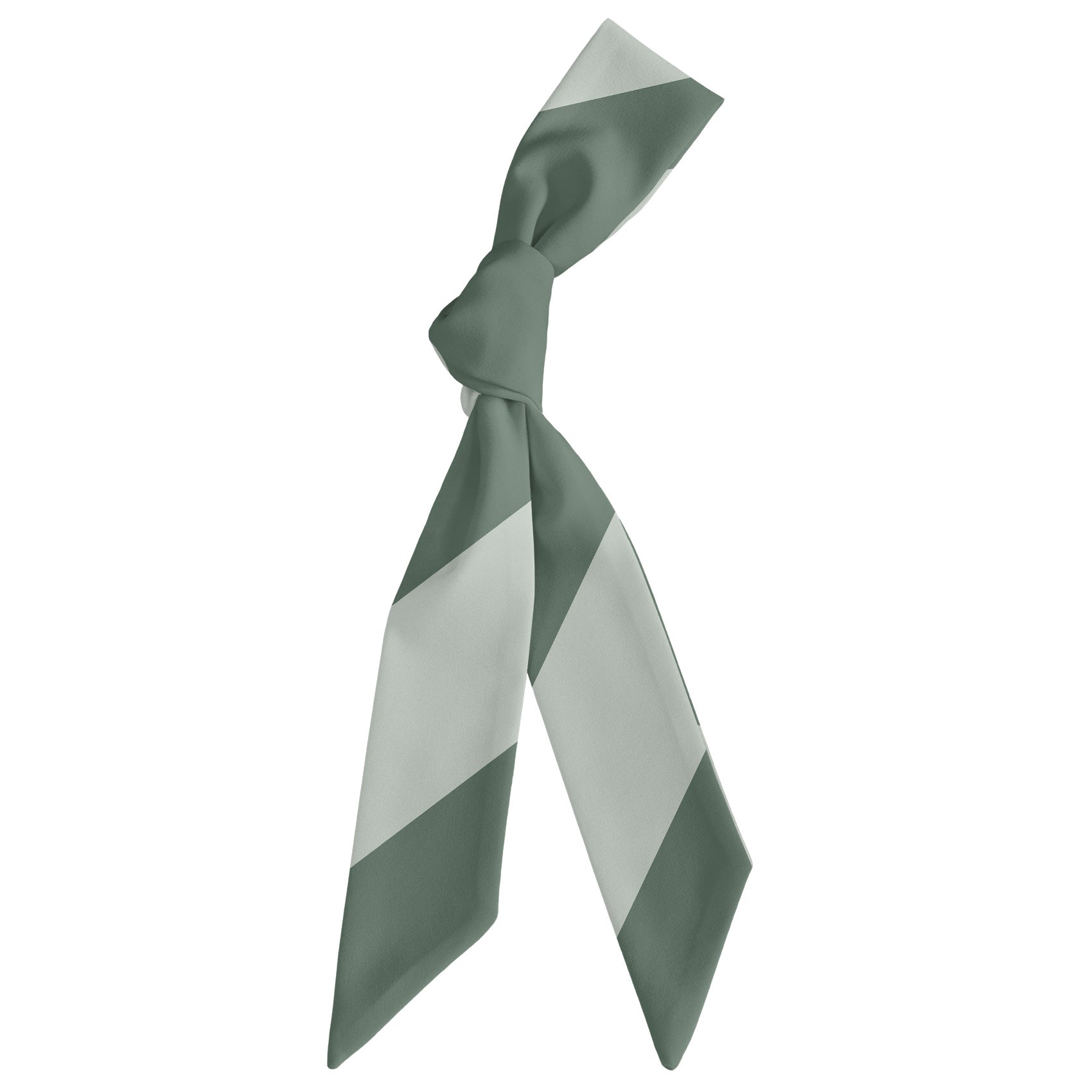 Wide Stripe Hair Scarf - Scarf Tied Into Knot - Knotty Tie Co.
