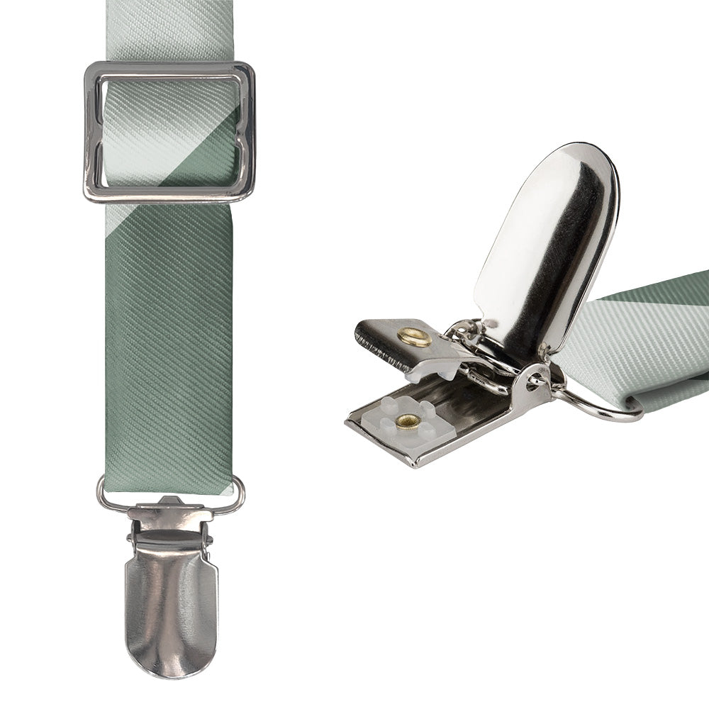 Wide Stripe Suspenders - Hardware and Strap - Knotty Tie Co.