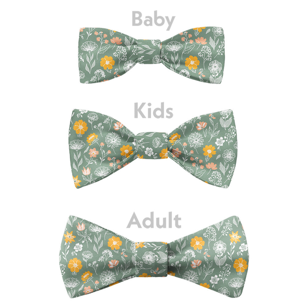 Wildflower Meadow Bow Tie - Bow Sizes - Knotty Tie Co.