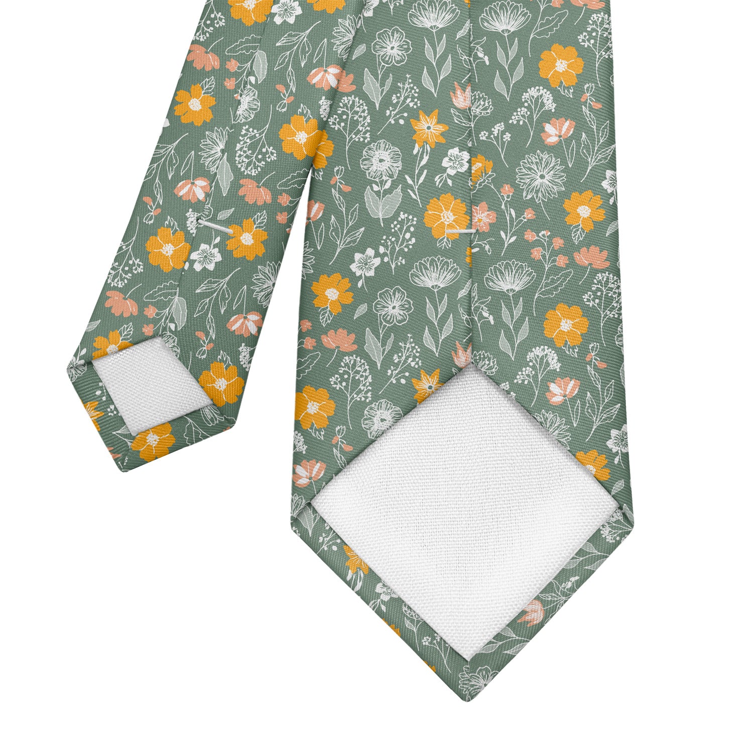 Wildflower Meadow Necktie - Tipping - Knotty Tie Co.