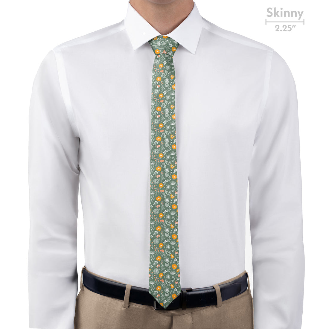 Wildflower Meadow Necktie - Skinny - Knotty Tie Co.