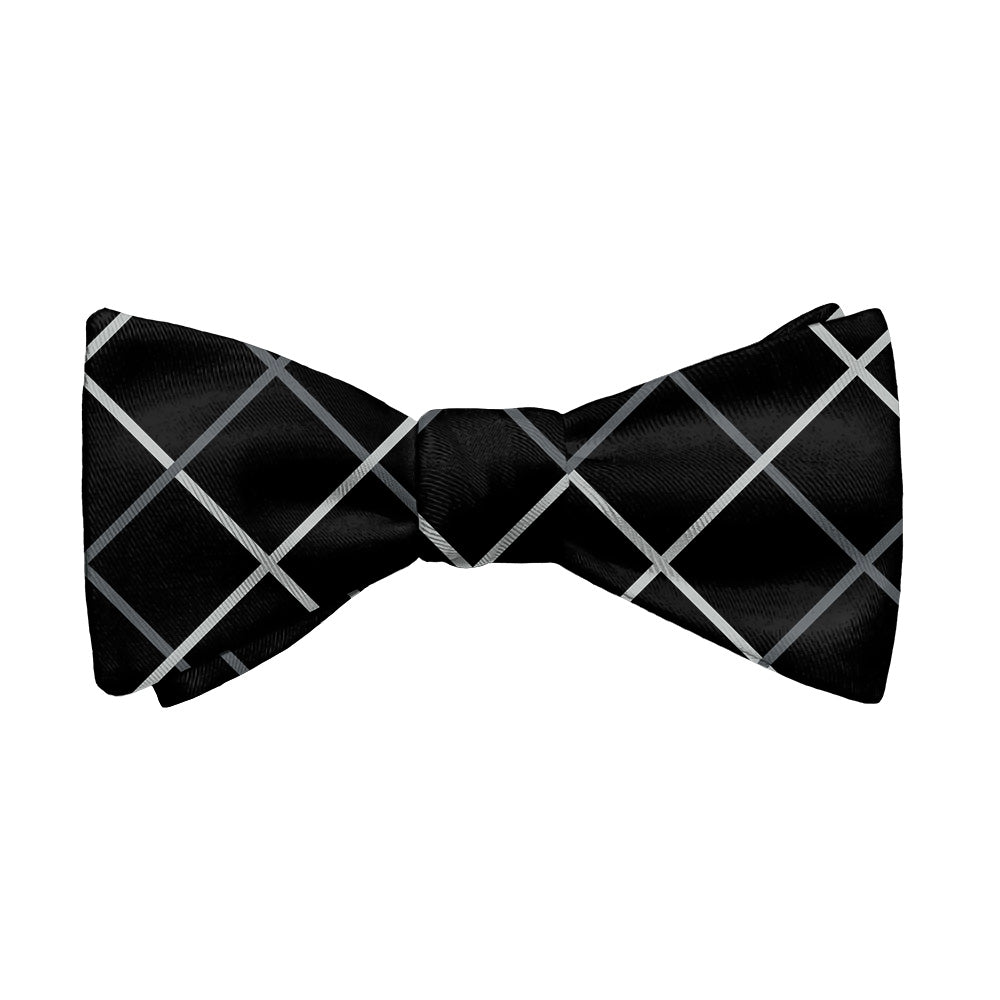 Windowpane Plaid Bow Tie - Adult Standard Self-Tie 14-18" -  - Knotty Tie Co.
