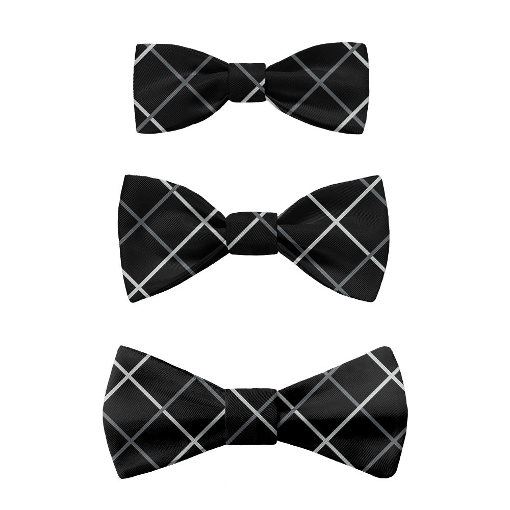 Windowpane Plaid Bow Tie -  -  - Knotty Tie Co.