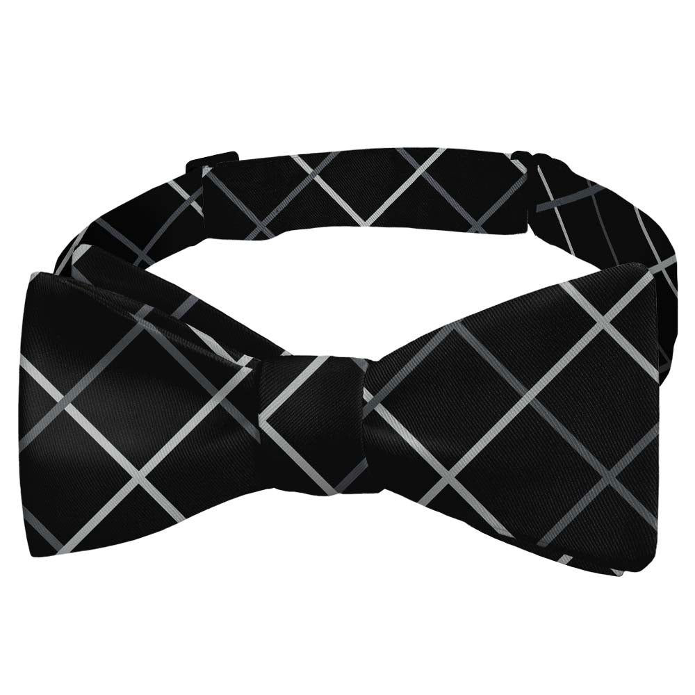 Windowpane Plaid Bow Tie - Self Tie Bow Tie - Knotty Tie Co.