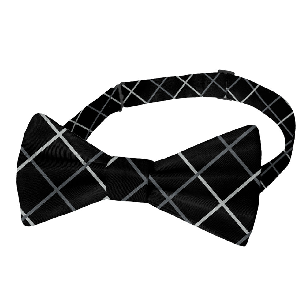 Windowpane Plaid Bow Tie - Pre-Tied Bow Tie - Knotty Tie Co.