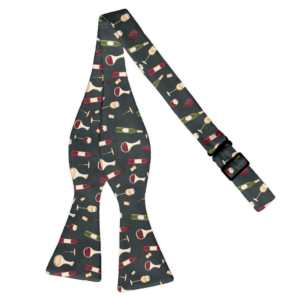 Wine Bow Tie - Self Tie Flat - Knotty Tie Co.