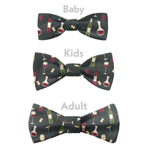 Wine Bow Tie - Bow Sizes - Knotty Tie Co.