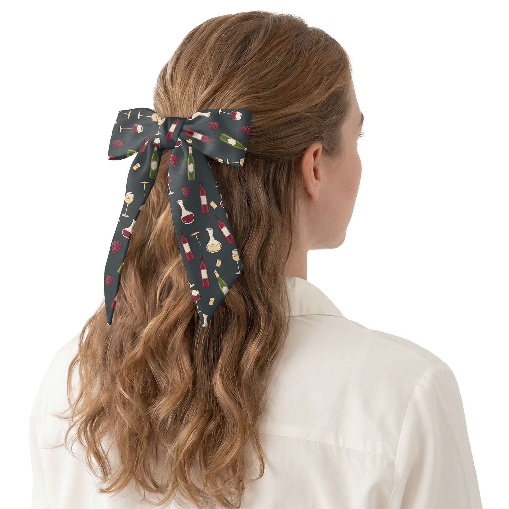 Wine Hair Scarf - Hair Scarf - Knotty Tie Co.