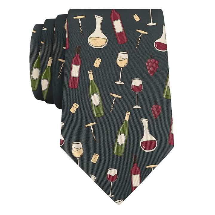 Wine Necktie - Rolled - Knotty Tie Co.