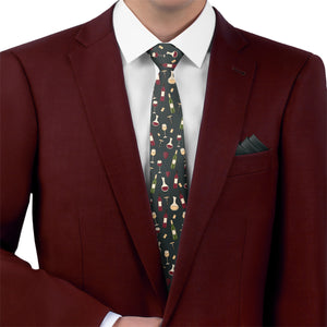 Wine Necktie - Matching Pocket Square - Knotty Tie Co.