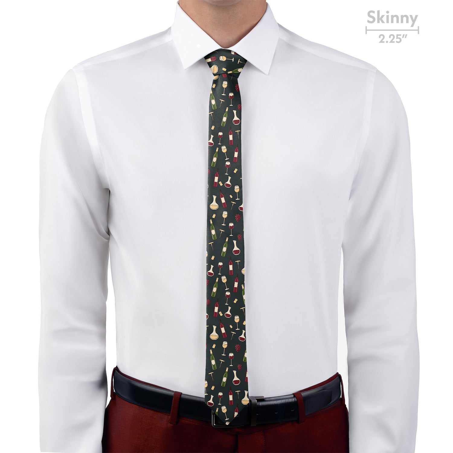 Wine Necktie - Skinny - Knotty Tie Co.